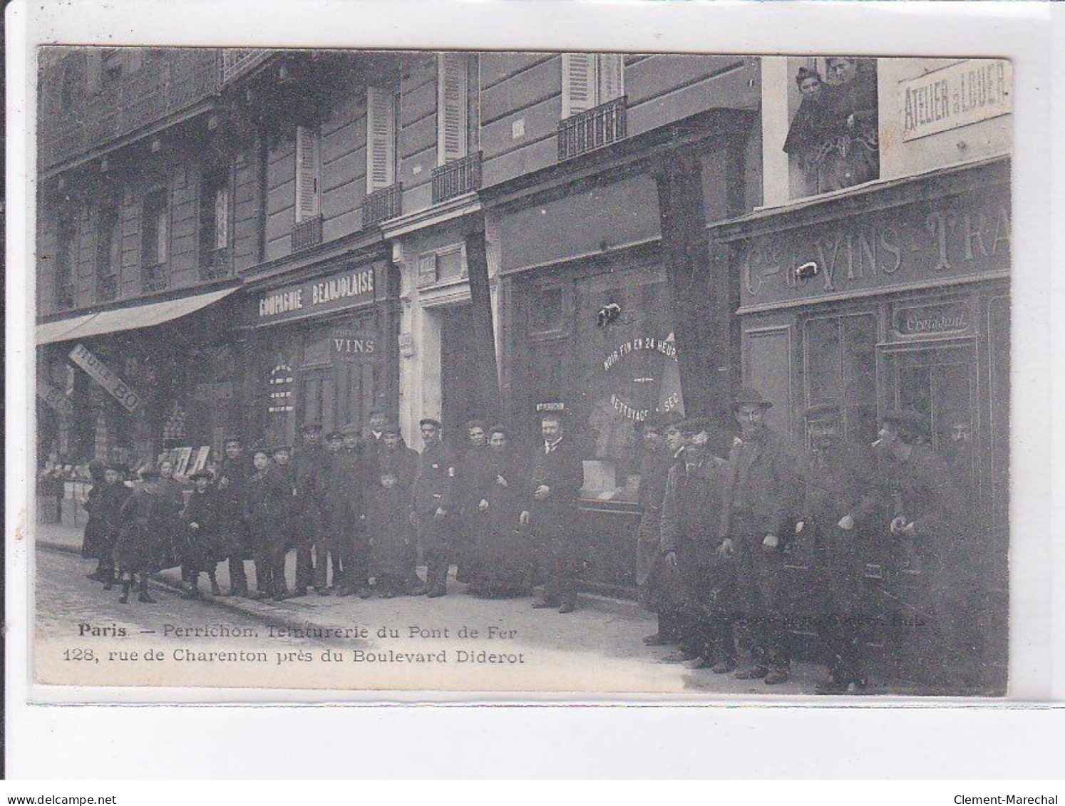 PARIS: 75012, Perrichon Teinturerie Du Point De Fer 128 Rue Des Charenton Près Du Boulevard Diderot - Sonstige Sehenswürdigkeiten