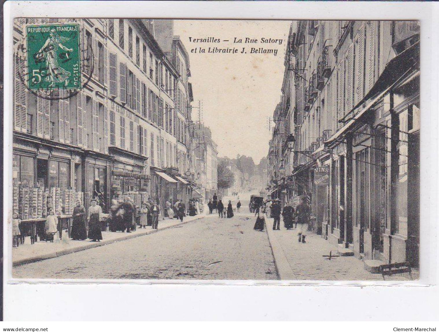 VERSAILLES: La Rue Satory Et La Librairie J. Bellamy - Très Bon état - Versailles