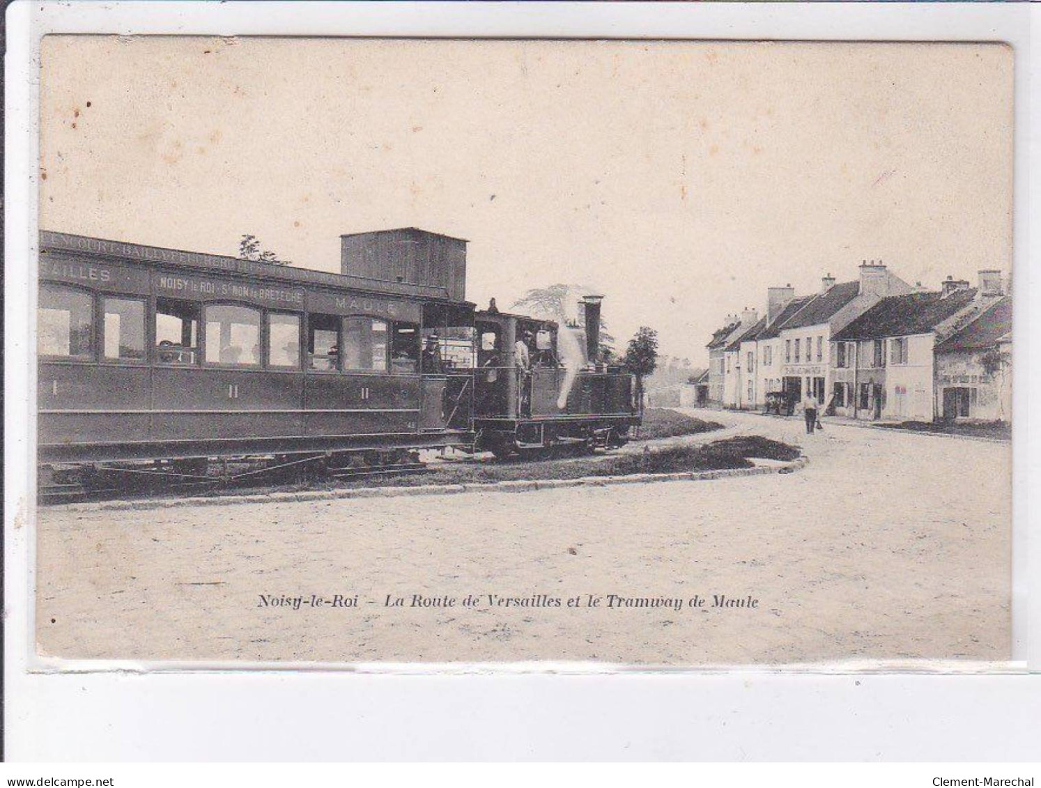 NOISY-le-ROI: La Route De Versailles Et Le Tramway De Moule - Très Bon état - Andere & Zonder Classificatie