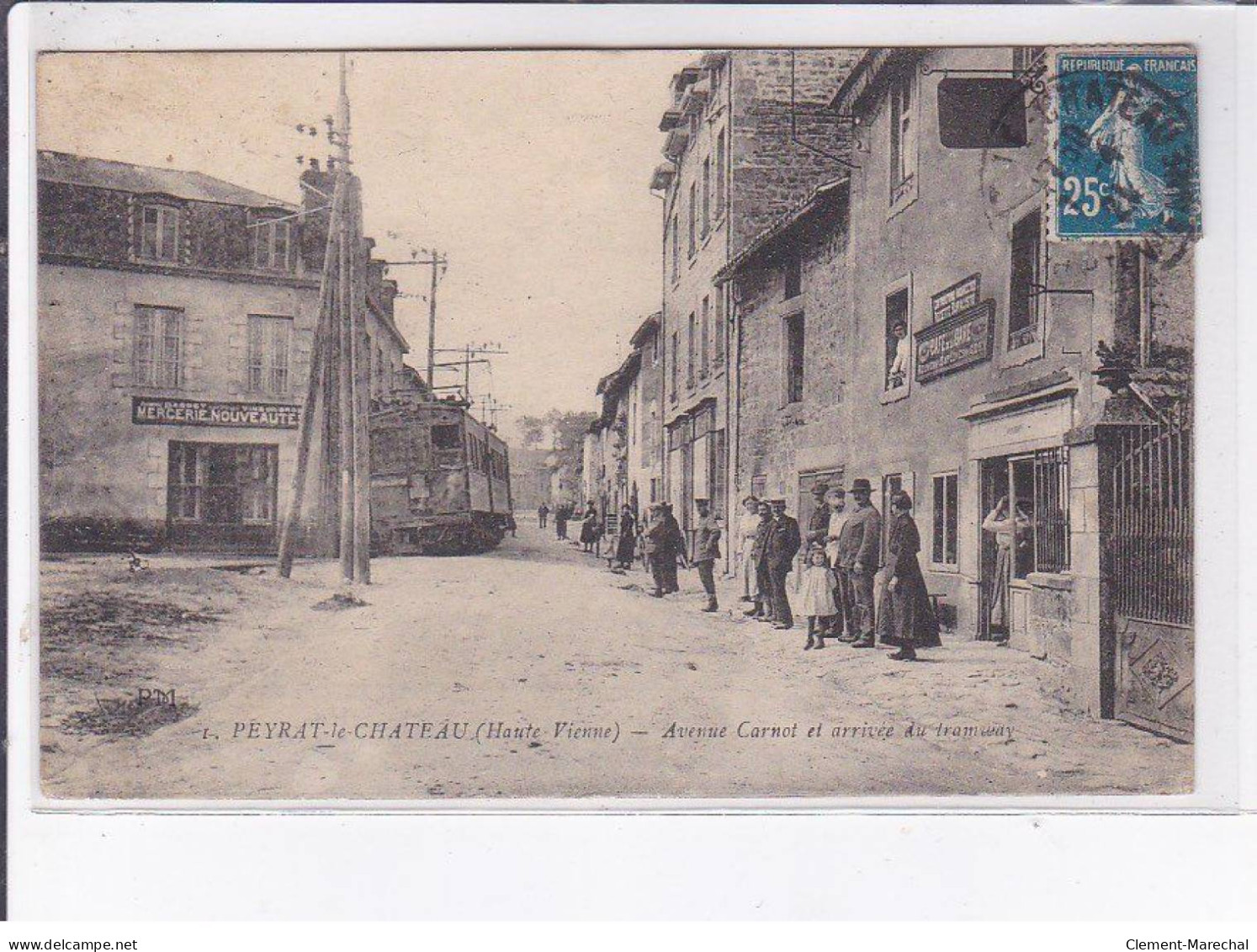 PEYRAT-le-CHATEAU: Avenue Carnot Et Arrivée Du Tramway - Très Bon état - Other & Unclassified