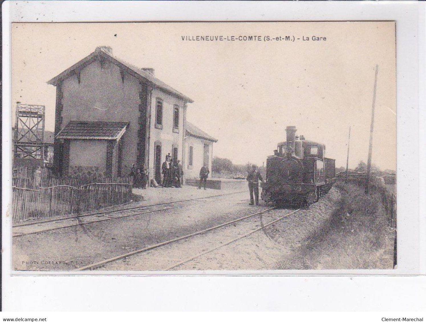 VILLENEUVE-LE-COMTE: La Gare - Très Bon état - Autres & Non Classés