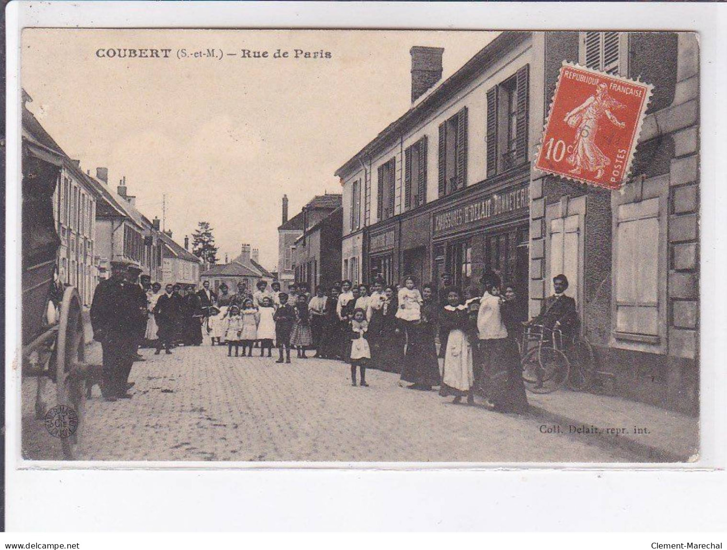 COUBERT: Rue De Paris - Très Bon état - Sonstige & Ohne Zuordnung