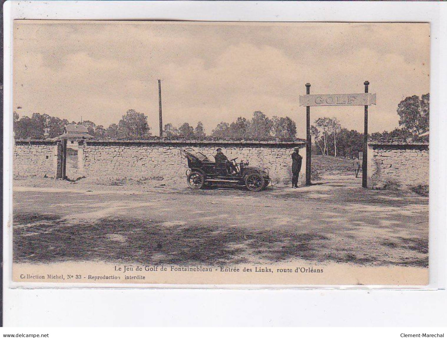 FONTAINEBLEAU: Le Jeu De Golf De Fontainebleau, Entrée Des Links, Route D'orléans - Très Bon état - Fontainebleau