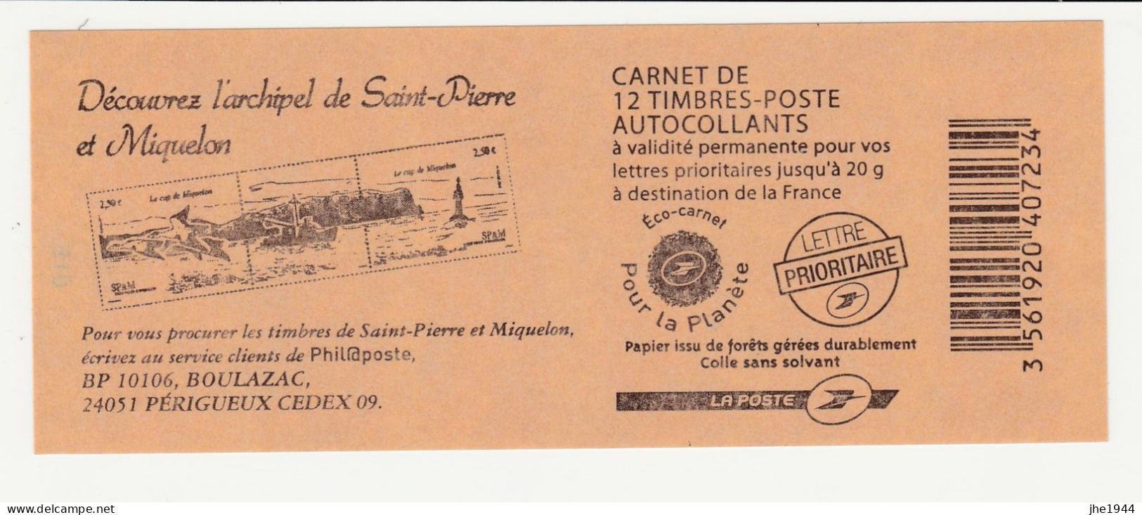 France Carnet N° 590-C5 ** Découvrez L'Archipel De St Pierre Et Miquelon - Autres & Non Classés