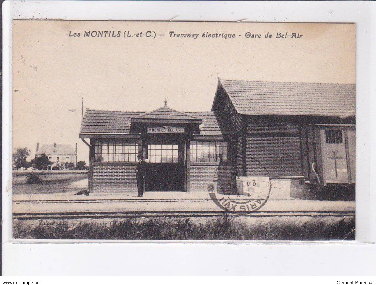 LES MONTILS: Tramway électrique, Gare De Bel-air - état - Autres & Non Classés