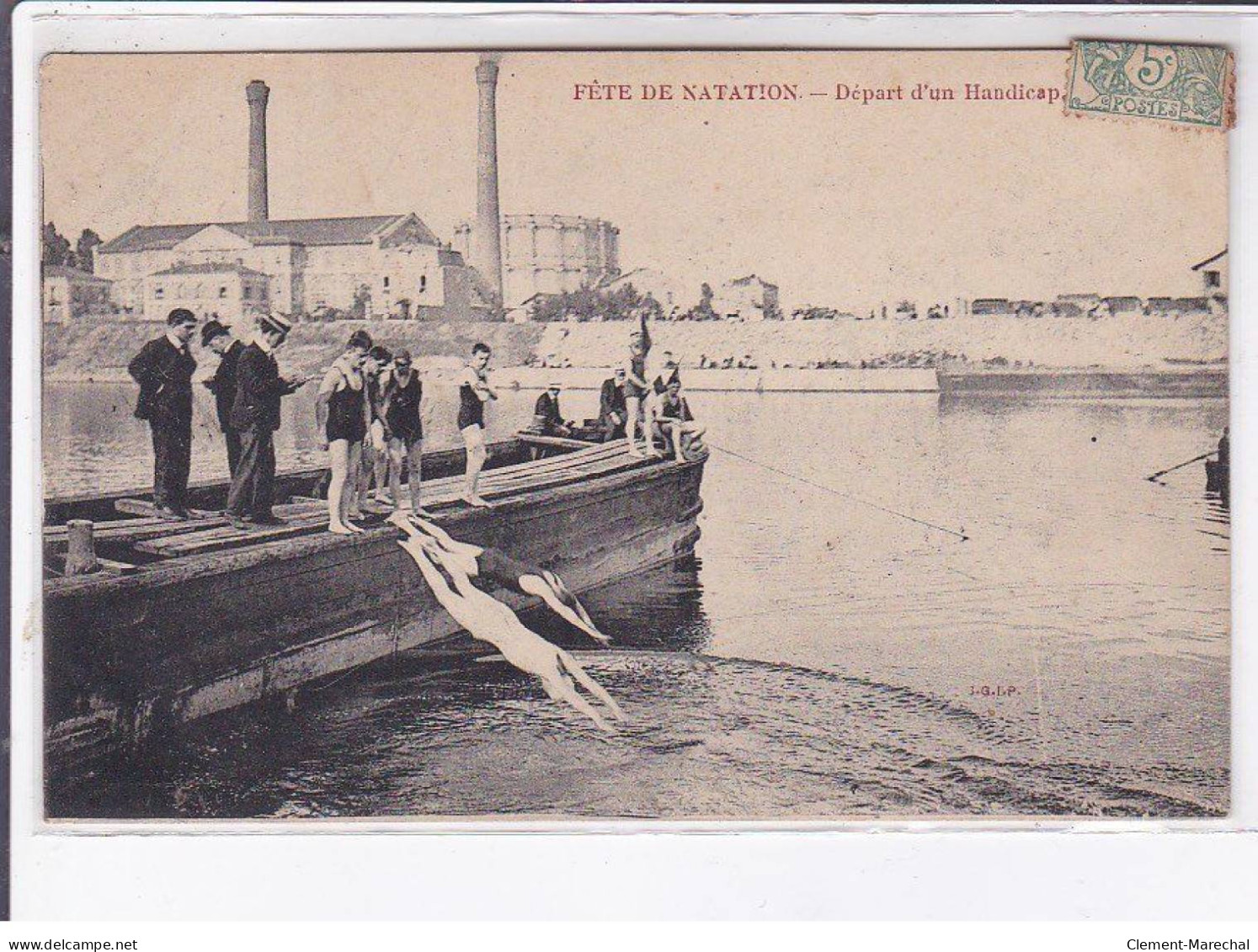 HAUTS-de-SEINE: Fête De Natation, Départ D'un Handicapé - Très Bon état - Autres & Non Classés