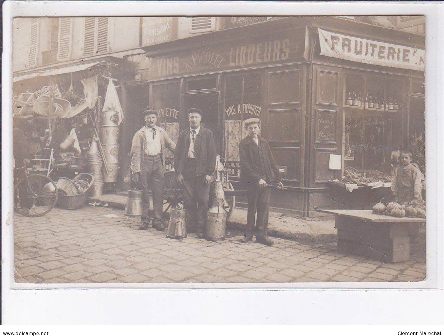 PONTOISE: Rue De L'hôtel De Ville, épicerie, Buvette, Fruiterie, Picolet - Très Bon état - Pontoise