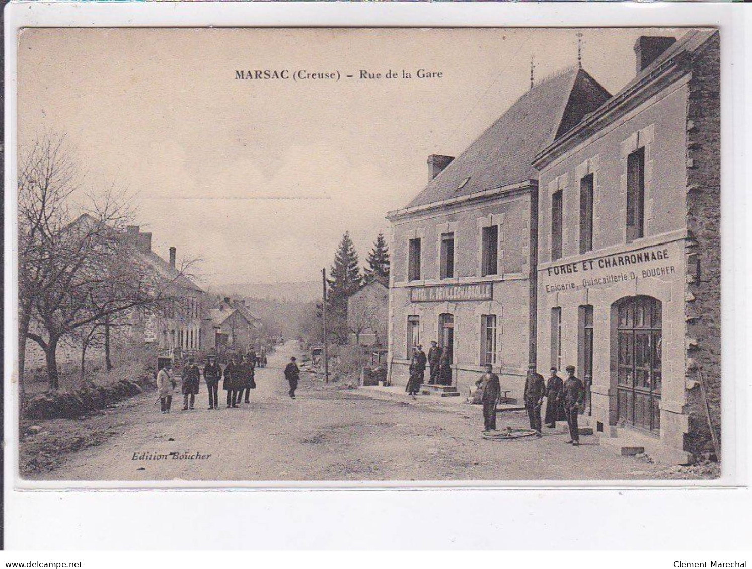 MARSAC: Rue De La Gare - Très Bon état - Autres & Non Classés