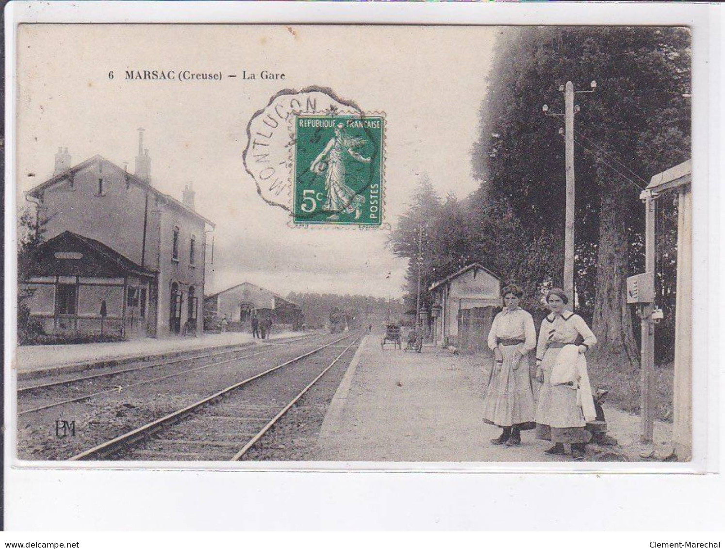 MARSAC: La Gare - Très Bon état - Andere & Zonder Classificatie