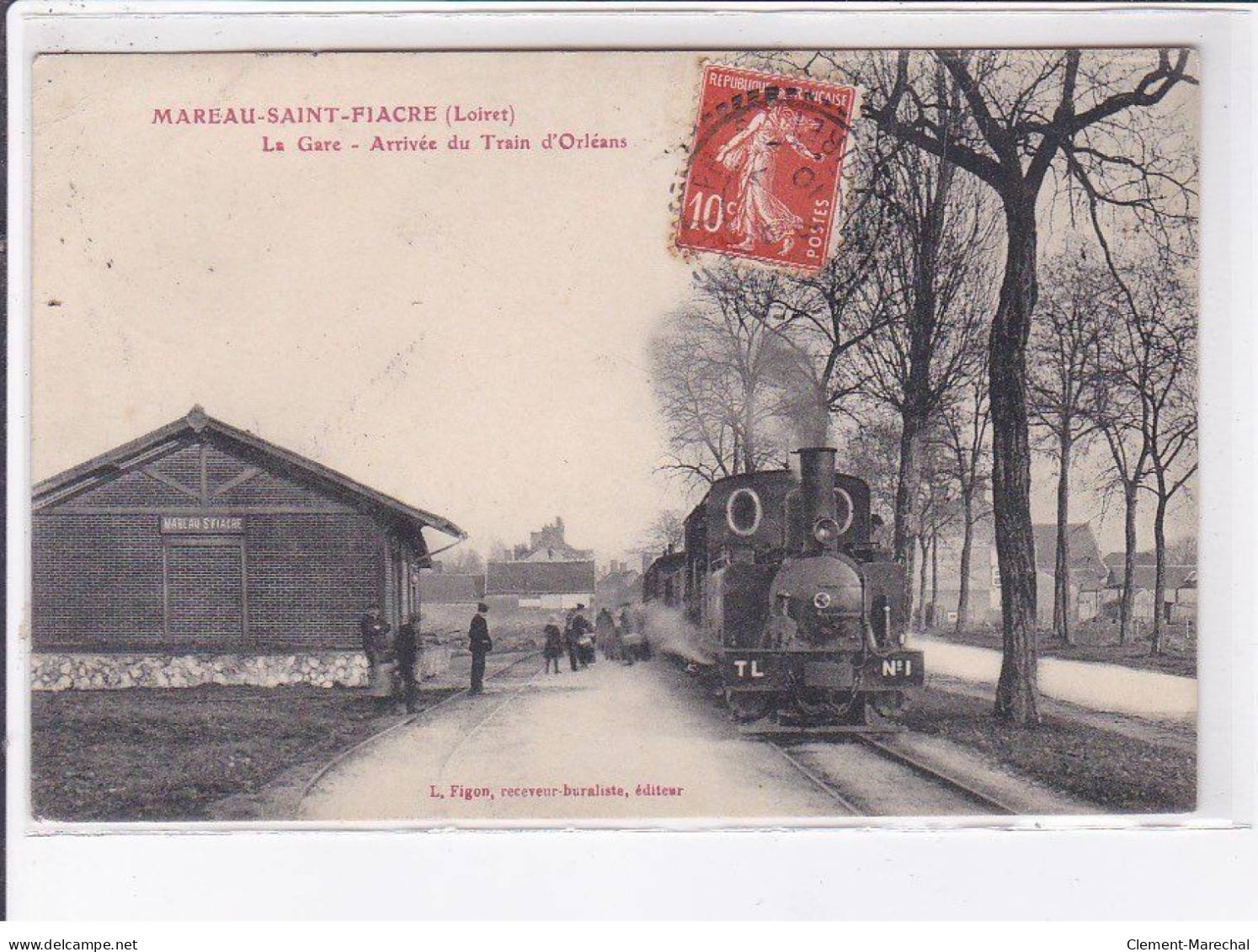 MAREAU-SAINT-FIACRE: La Gare, Arrivée Du Train D'orléans - Très Bon état - Sonstige & Ohne Zuordnung