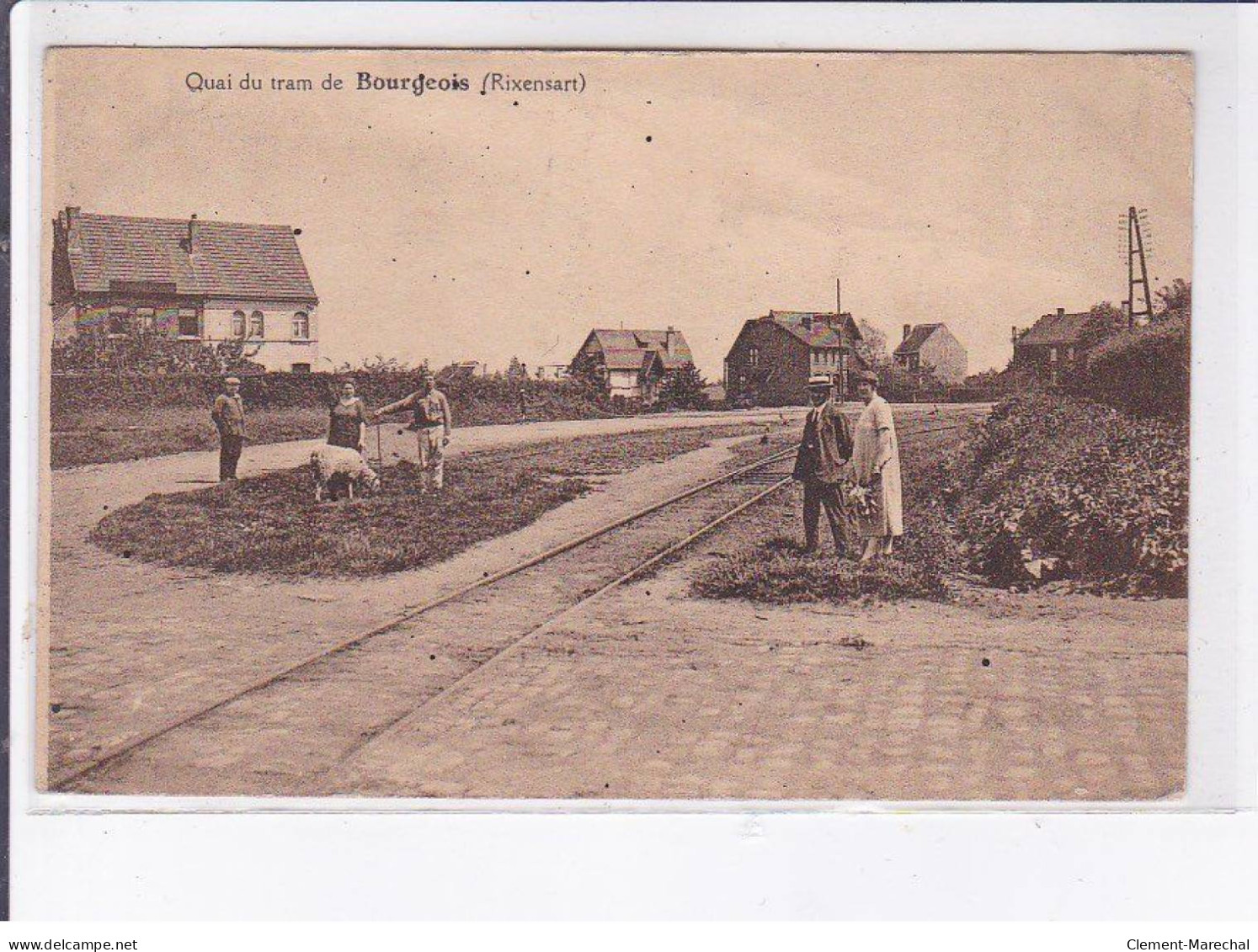 BELGIQUE - BRABANT WALLON: Quai Du Tram De Bourgeois Rixensart (tramway)- Très Bon état - Autres & Non Classés