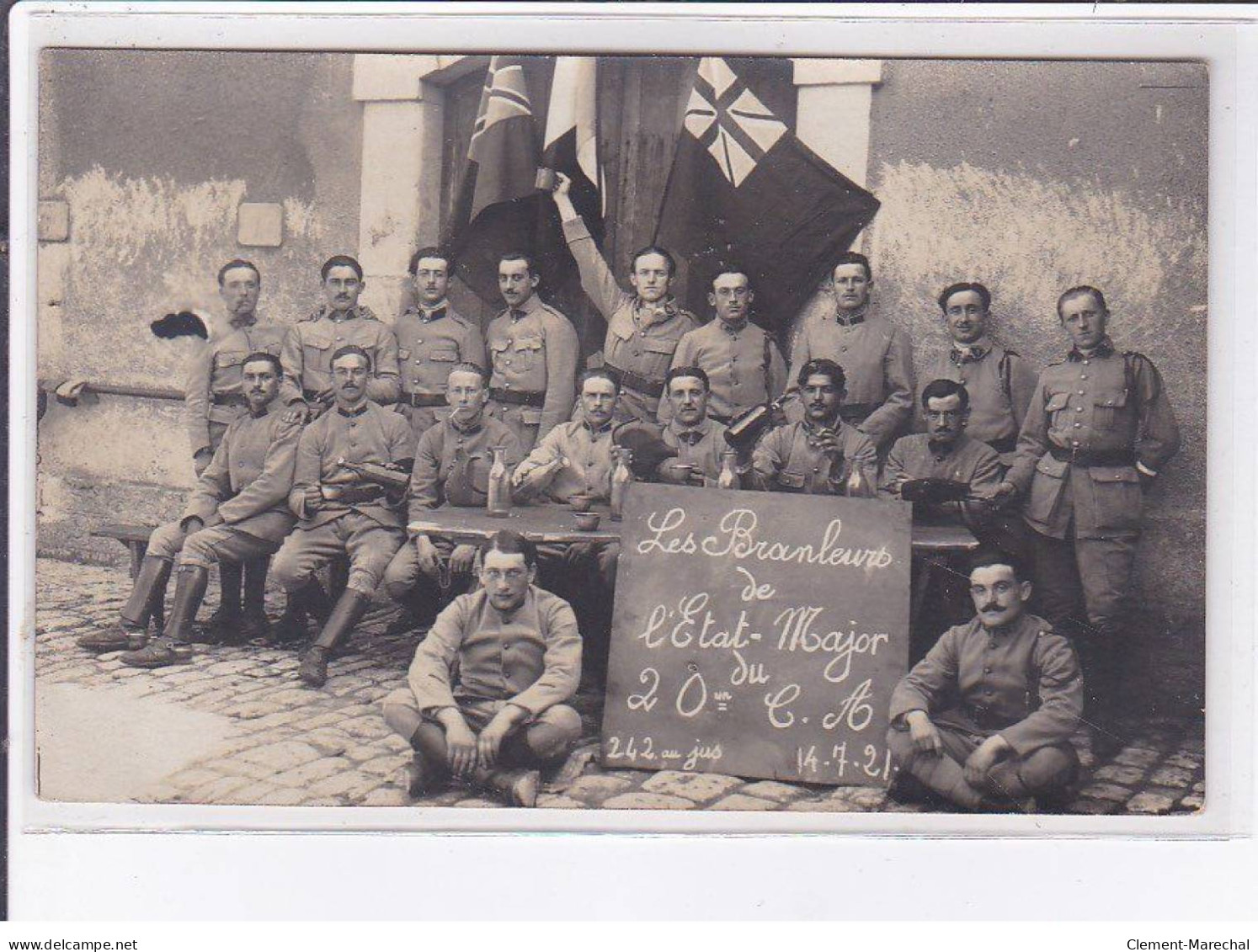 ROYAUME-UNIS: Militaires, Les Branleurs De L'état-major Du 20, 14 Juillet 1921 - Très Bon état - Personen