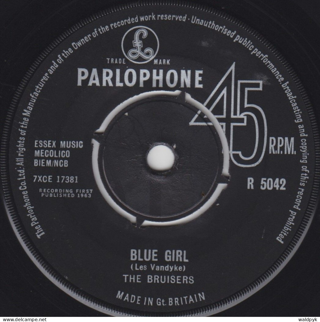 THE BRUISERS - Blue Girl - Other - English Music