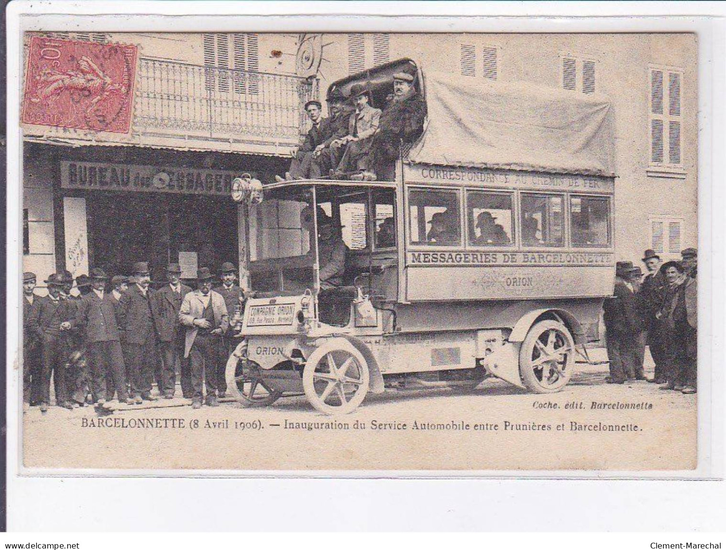 BARCELONNETTE: Inauguration Du Service Automobile Entre Prunières Et Barcelonnette - état - Barcelonnette