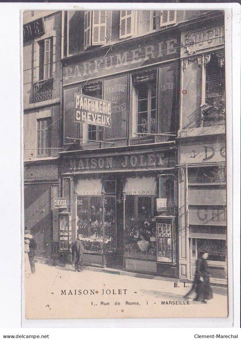 MARSEILLE: Maison Jolet, 1 Rue De Rome, Parfumerie - Très Bon état - Unclassified