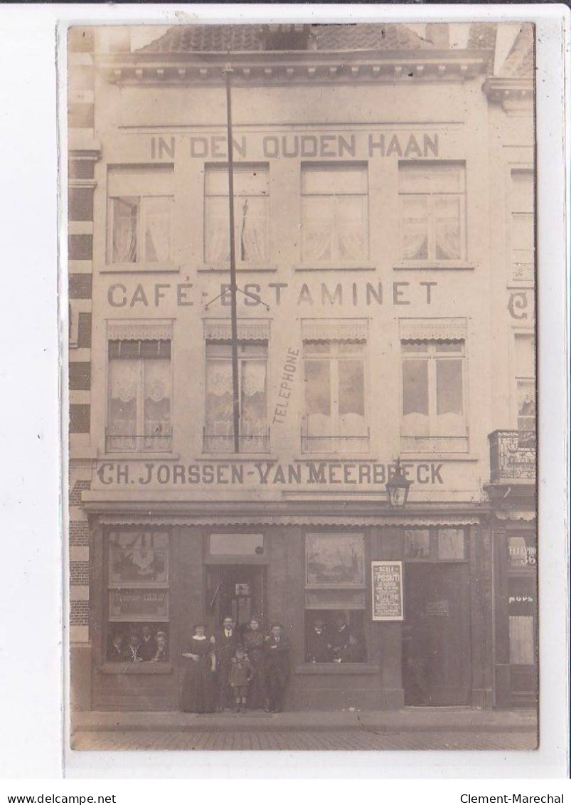 BELGIQUE - LIEGE : In Den Ouden Haan, Café Estaminet Ch. Jorssen-Van Meerbeck (affiche Cinema La Scala) - Très Bon état - Liege