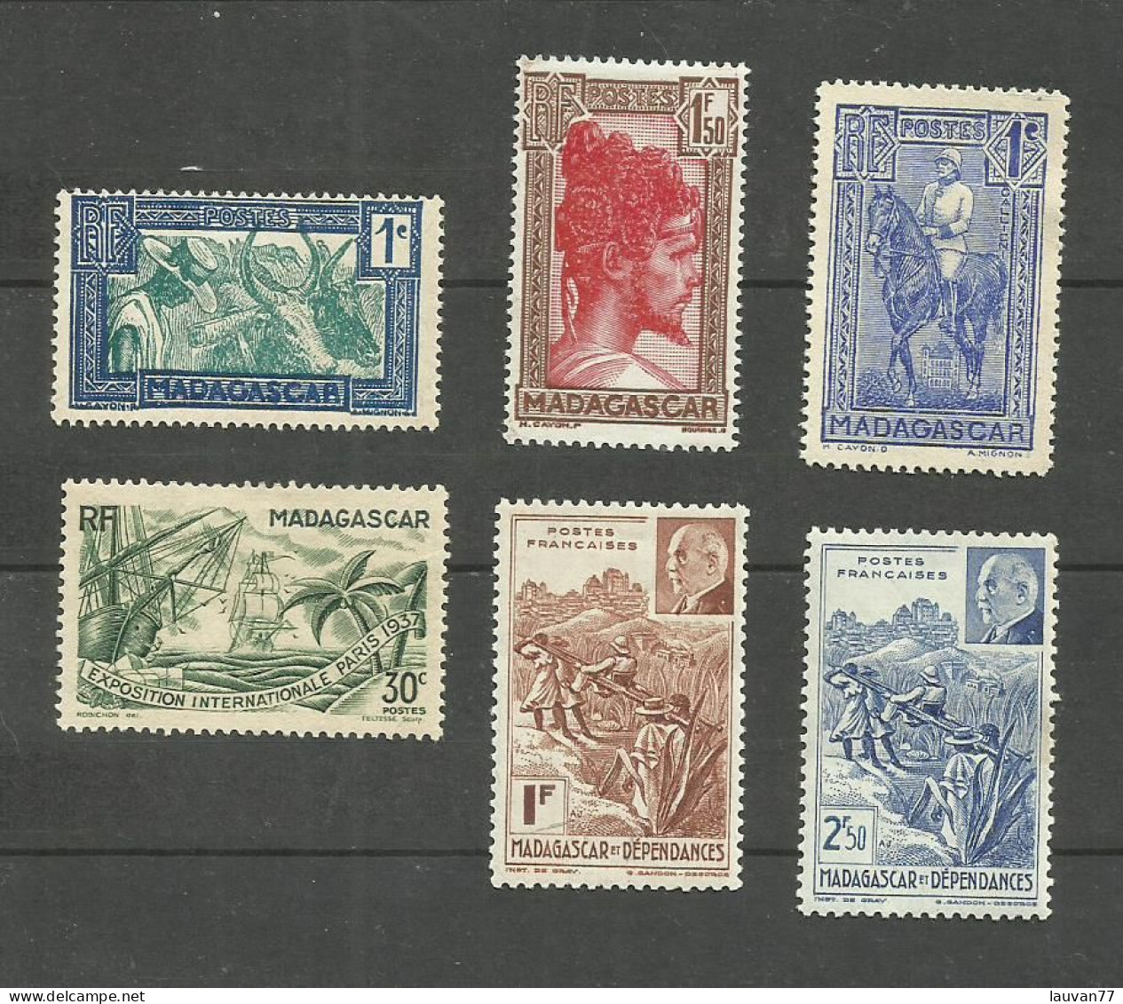 MADAGASCAR N°161A, 176A, 183, 194, 229, 230 Neufs Avec Charnière* Cote 5.20€ - Unused Stamps