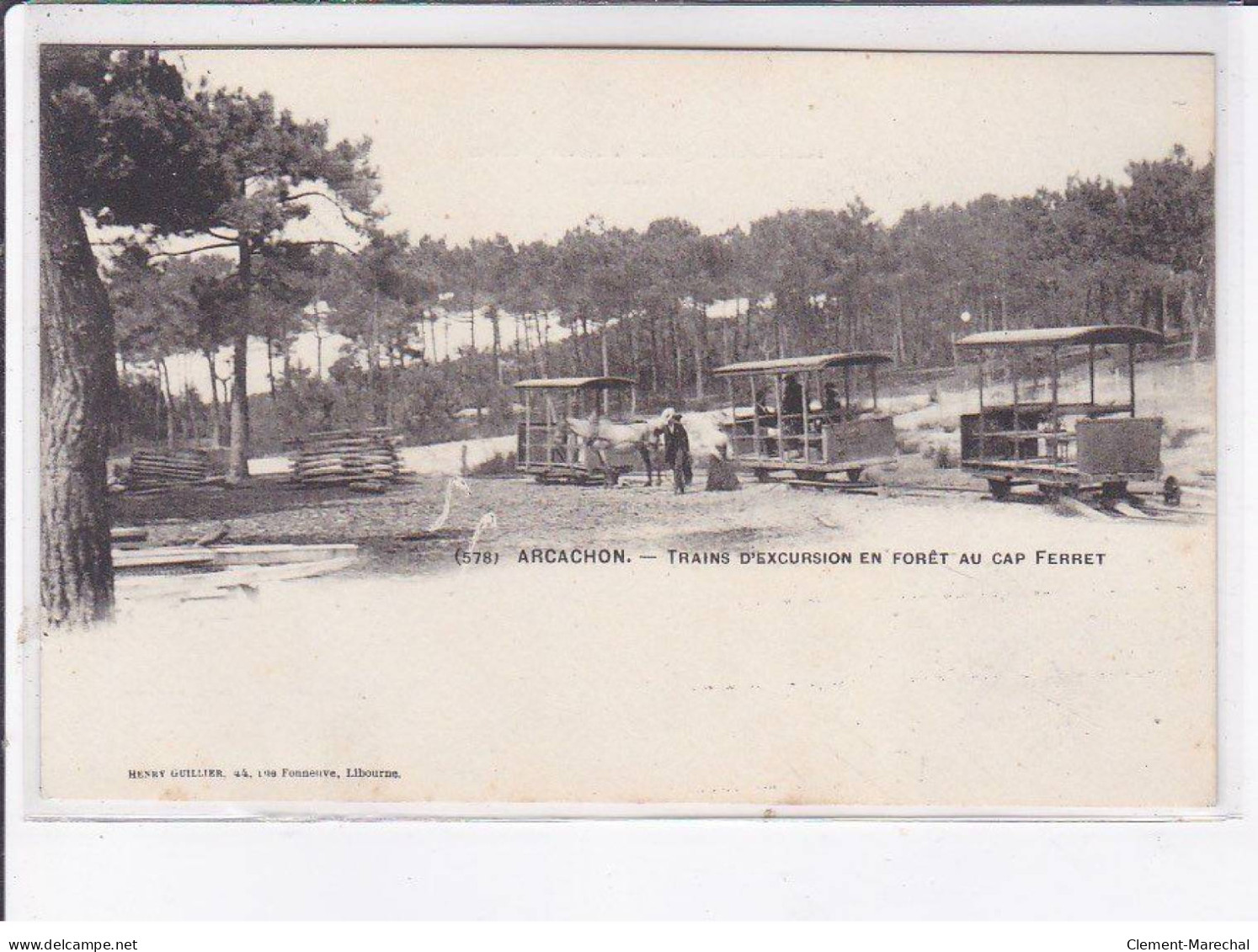 ARCACHON: Train D'excursion En Forêt Au Cap Ferret - Très Bon état - Arcachon