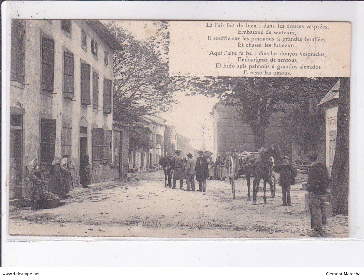 SAINT-DENIS: La Grande Route - Très Bon état - Sonstige & Ohne Zuordnung