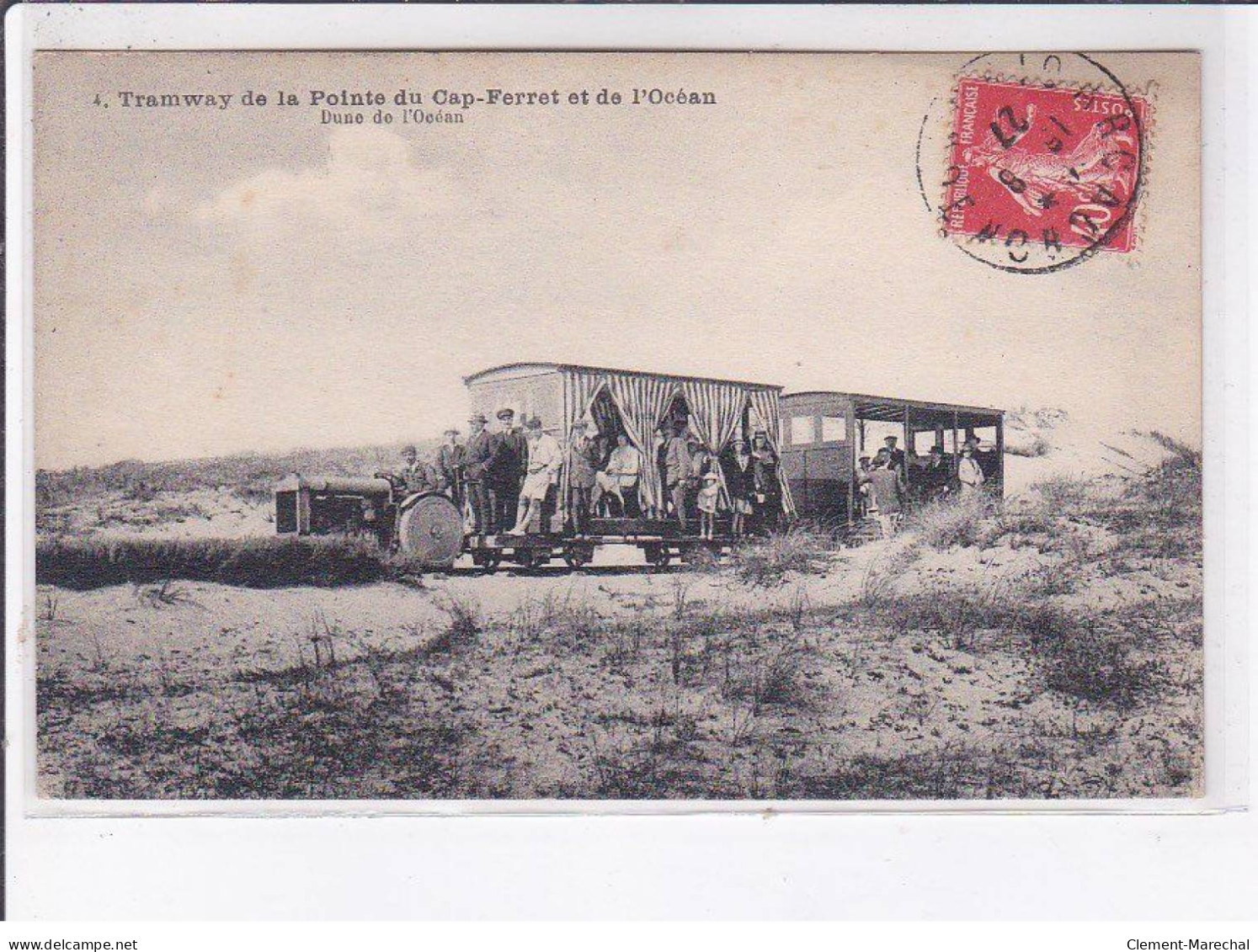 CAP-FERRET: Tramway De La Pointe Du Cap-ferret Et De L'ocean, Dune De L'océan - Très Bon état - Altri & Non Classificati