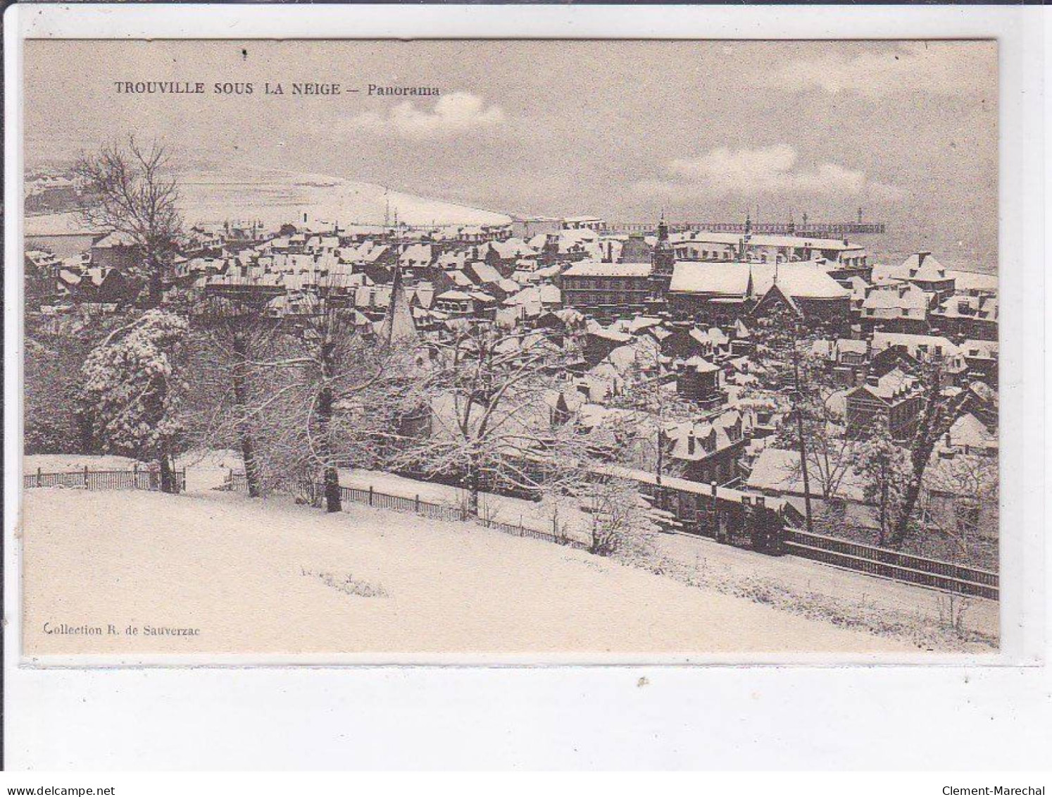 TROUVILLE: Sous La Neige, Panorama - Très Bon état - Trouville