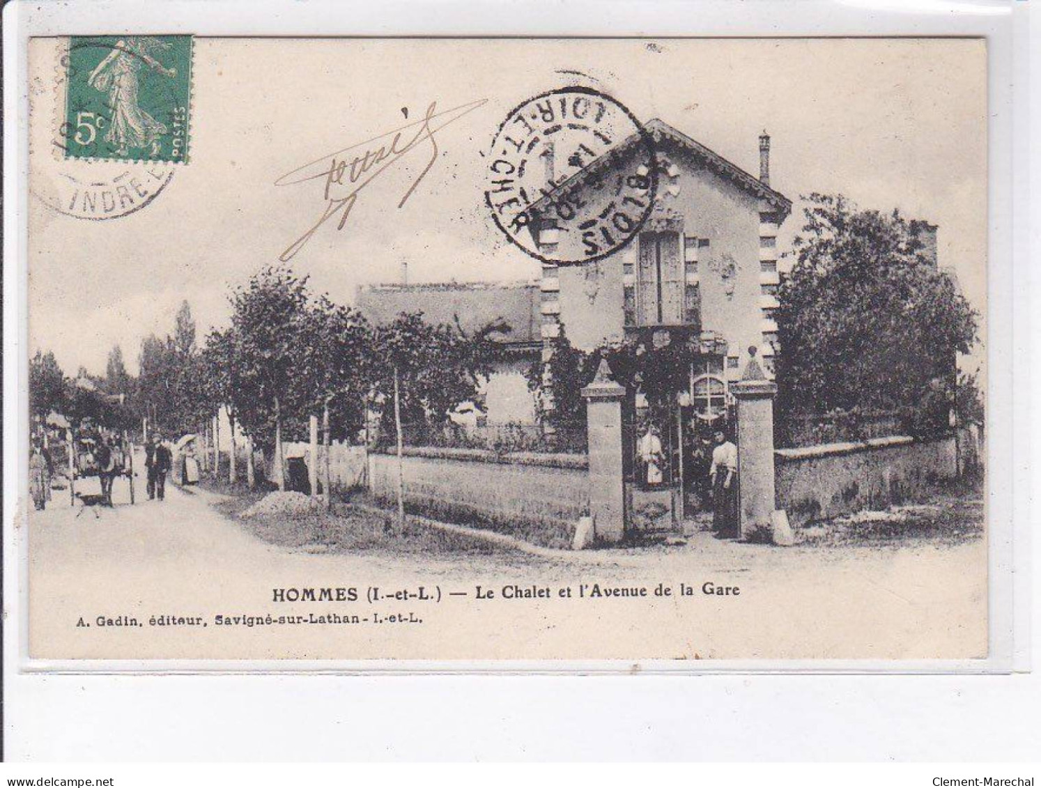 HOMMES: Le Chalet Et L'avenue De La Gare - Très Bon état - Other & Unclassified