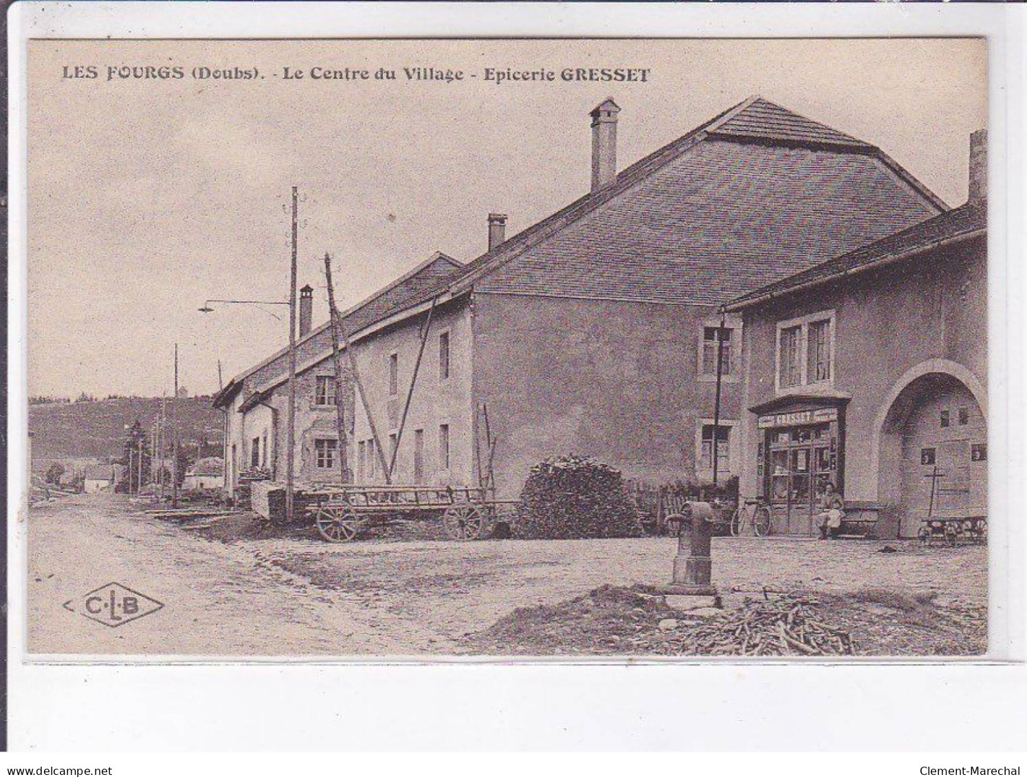 LES FOURGS: Le Centre Du Village, épicerie Gresset - Très Bon état - Other & Unclassified