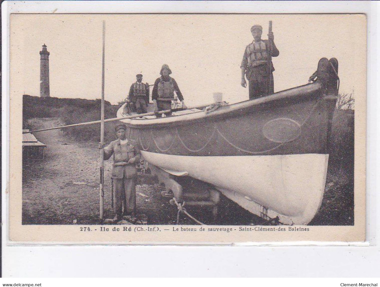 ILE DE RE: Le Bateau De Sauvetage, St-clément Des Baleines - Très Bon état - Ile De Ré