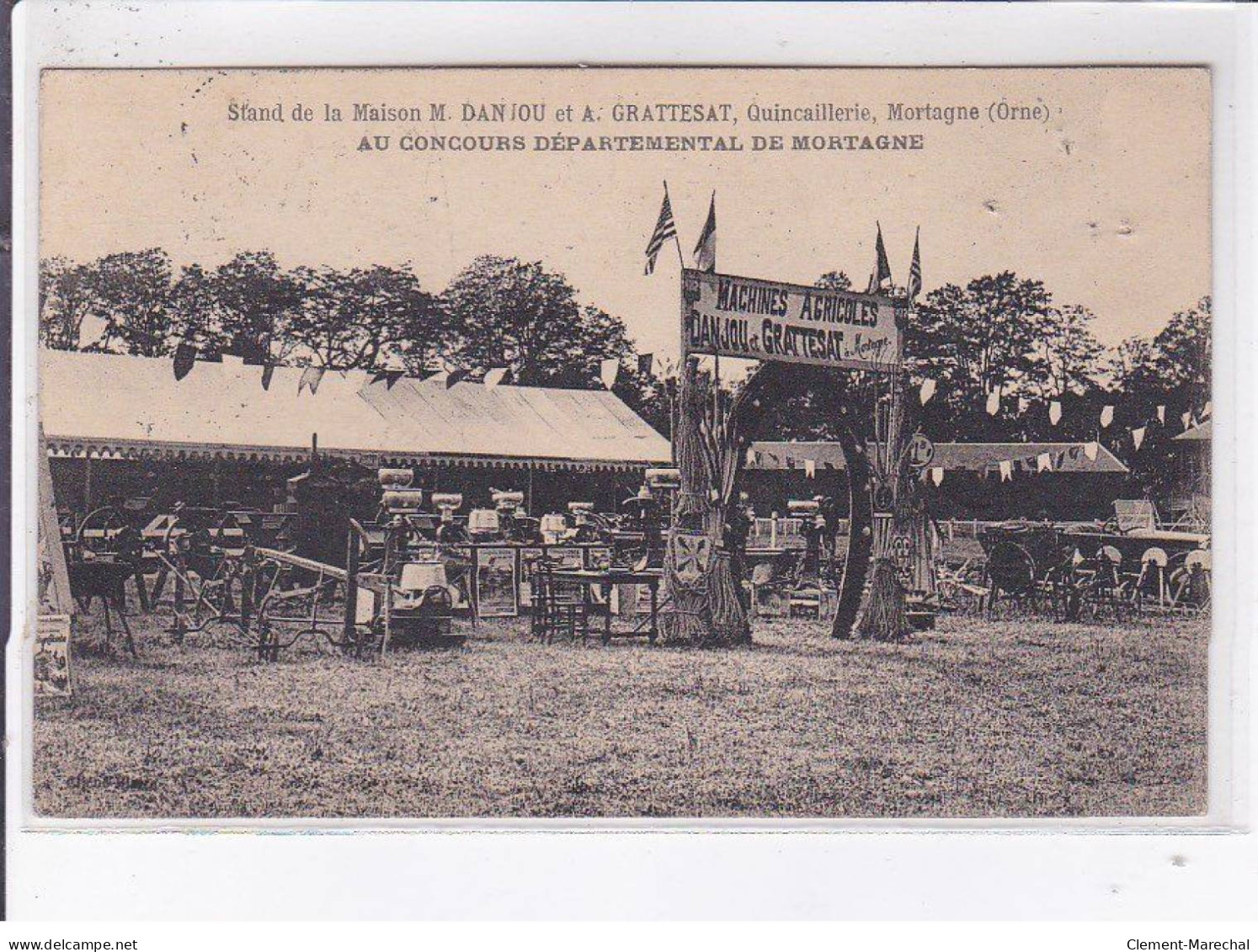 MORTAGNE: Stand De La Maison M. Danjou Et A. Grattestat Quincaillerie Concours Départemental - Très Bon état - Mortagne Au Perche