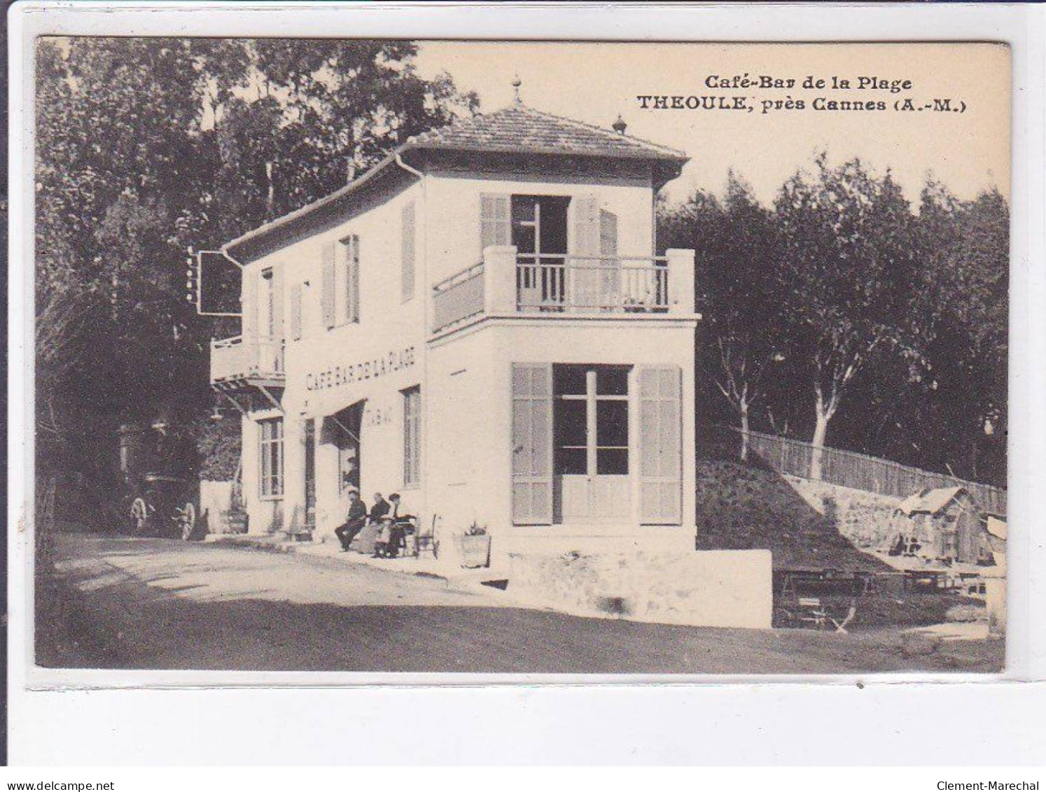 THEOULE: Café-bar De La Plage - Très Bon état - Andere & Zonder Classificatie