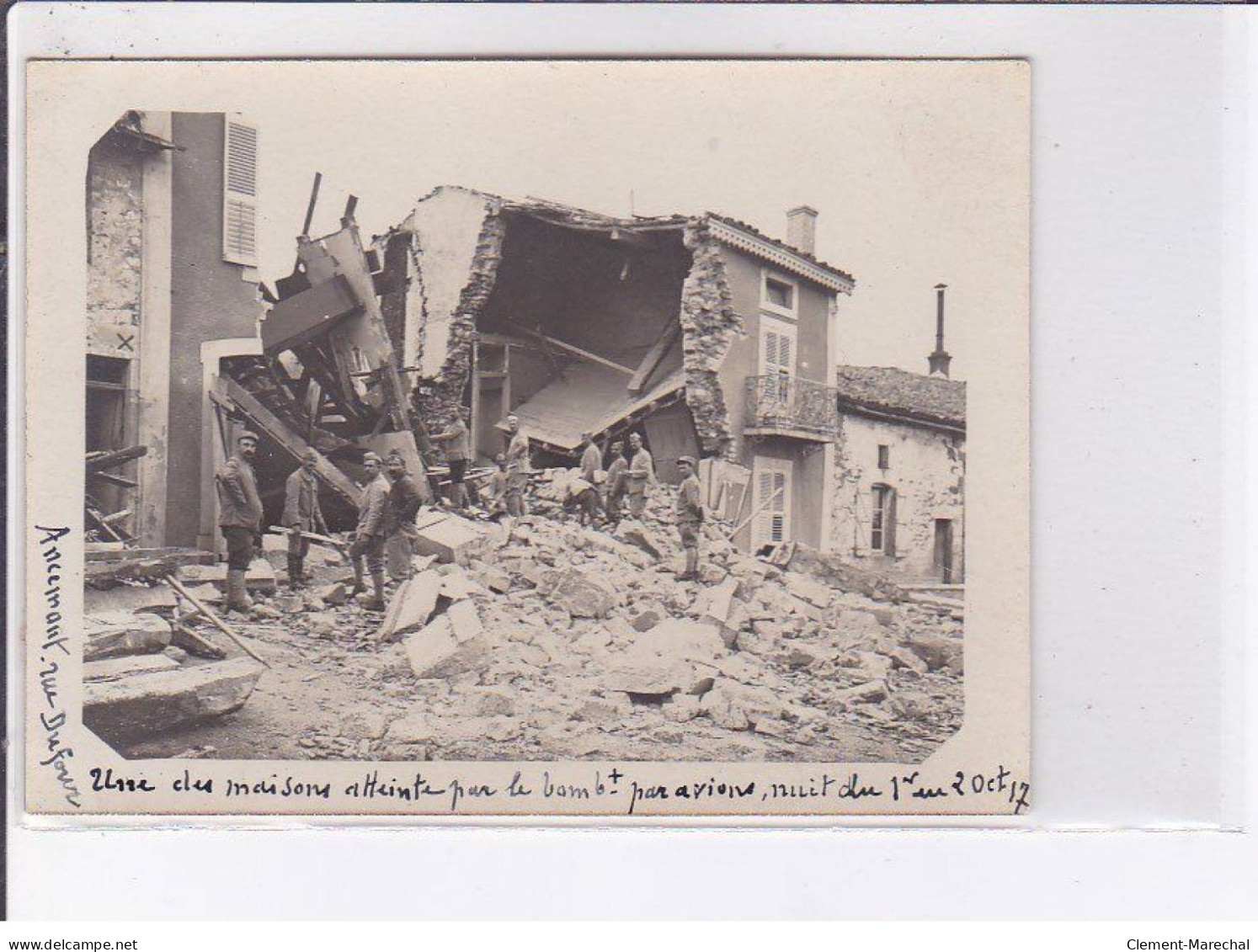 ANCELMONT: 6 Photos, Ww1, Militaire, Ruine, Aviation - Très Bon état - Autres & Non Classés