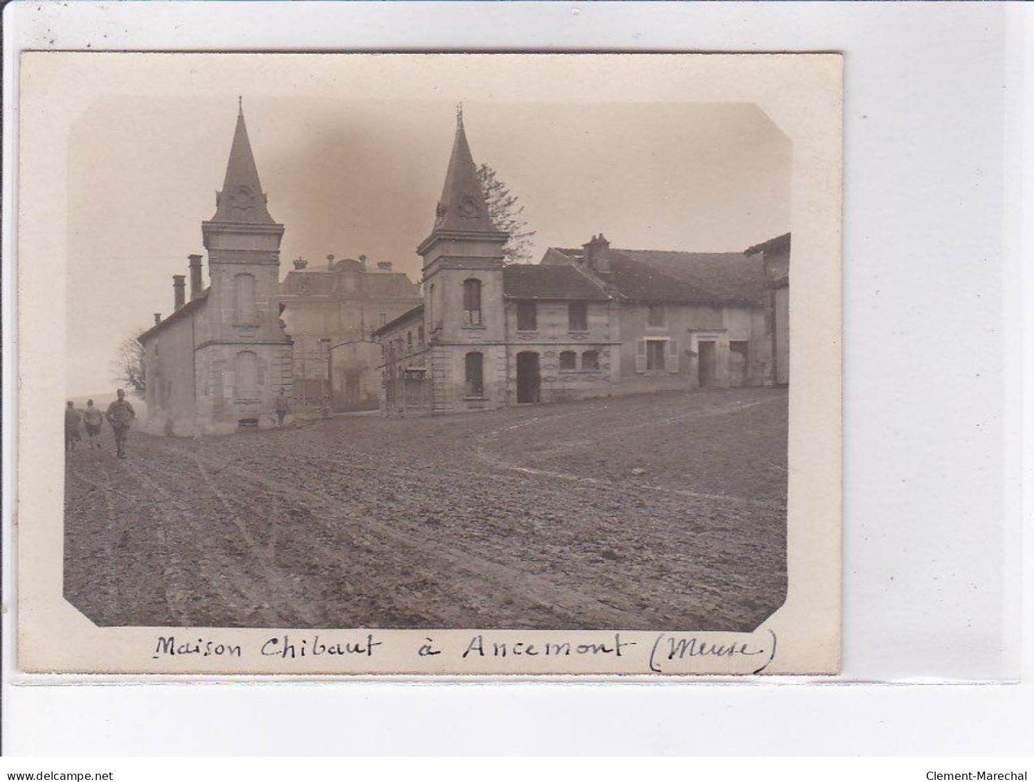 ANCELMONT: 6 photos, ww1, militaire, ruine, aviation - très bon état