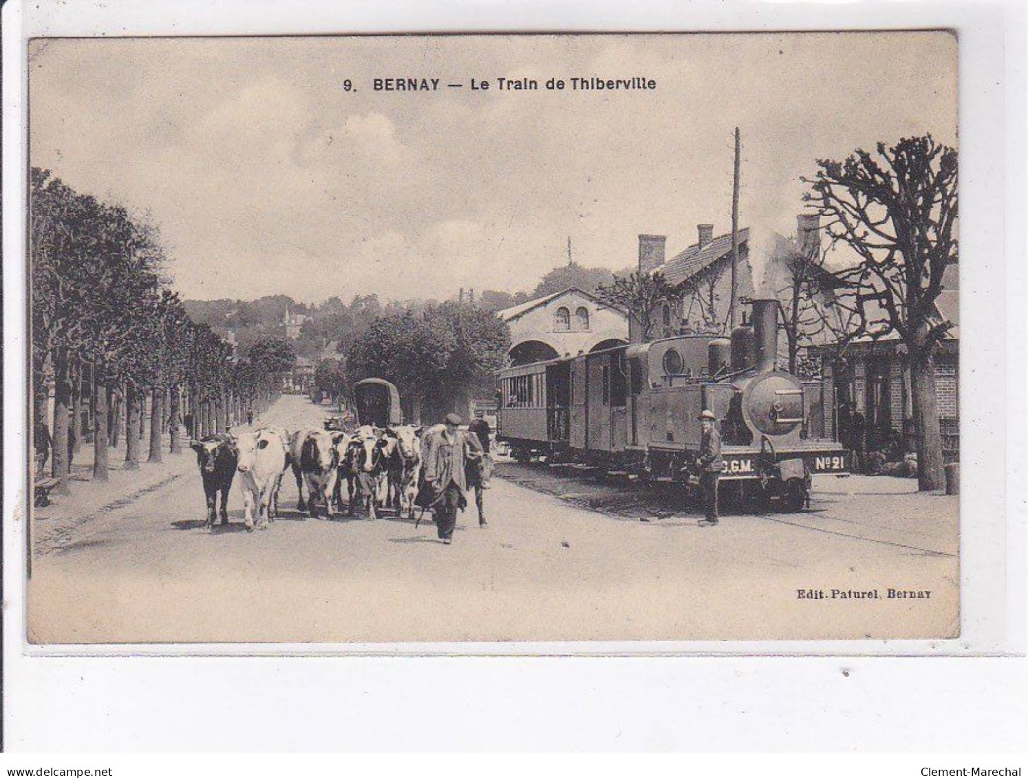 BERNAY: Le Train De Thiberville - état - Bernay