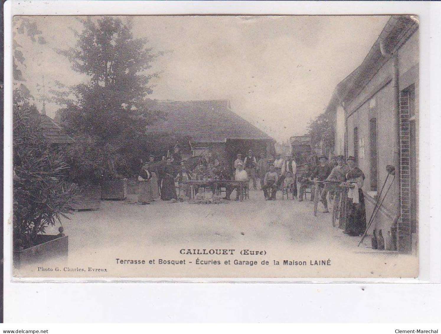 CAILLOUET: Terrasse Et Bosquet, écuries Et Garage De La Maison Lainé - état - Andere & Zonder Classificatie