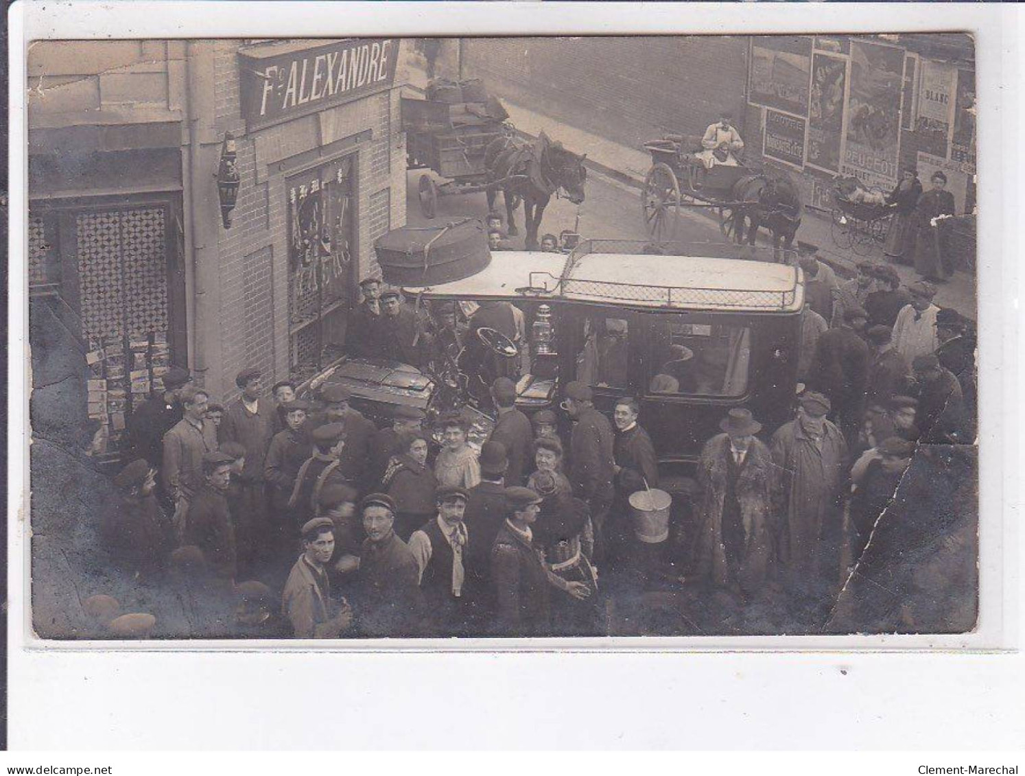 LOUVIERS: Café Alexandre, Texte(!), Accident De Voiture - état - Louviers