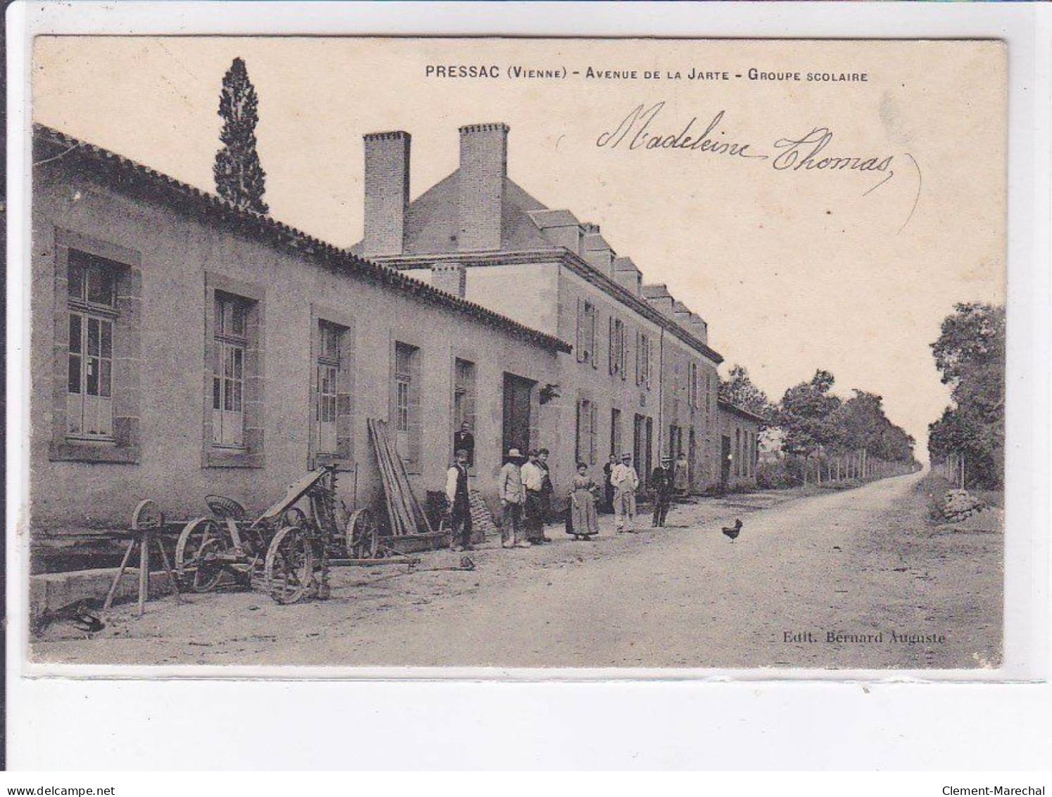 PRESSAC: Avenue De La Jarte, Groupe Scolaire - Très Bon état - Other & Unclassified