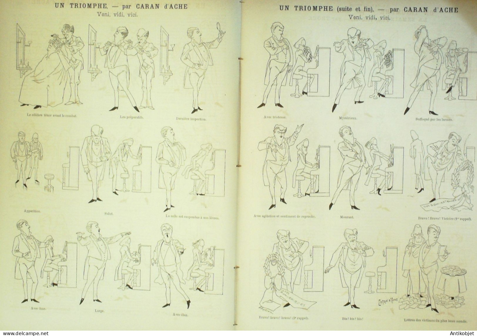 La Caricature 1886 N°327 Mi-carême Triomphe Caran D'Ache - Tijdschriften - Voor 1900