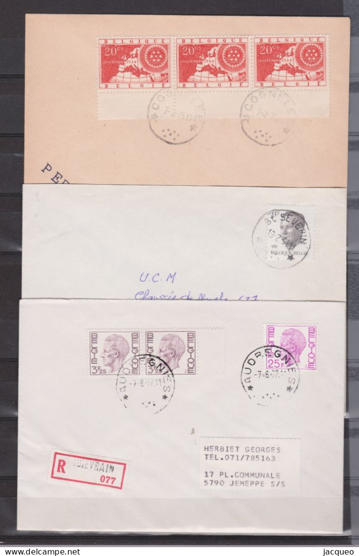 RELAIS SUR N° 425 .422 . 425 .419 BERFOGNE. 570 .53 OGY . N°832 . 845 LEGLISE. 845 N°909- 2 X 910- 2203  + DIF.LETTRES - Postmarks With Stars