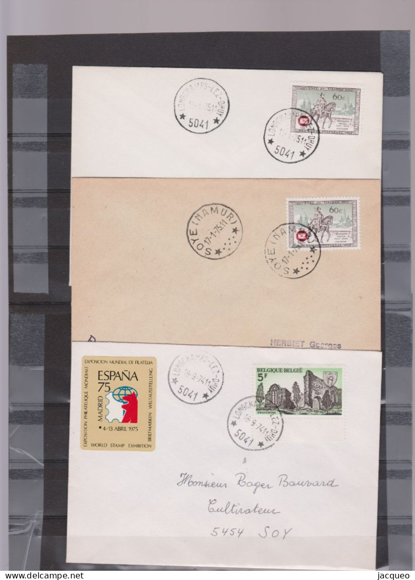 RELAIS SUR N° 425 .422 . 425 .419 BERFOGNE. 570 .53 OGY . N°832 . 845 LEGLISE. 845 N°909- 2 X 910- 2203  + DIF.LETTRES - Postmarks With Stars