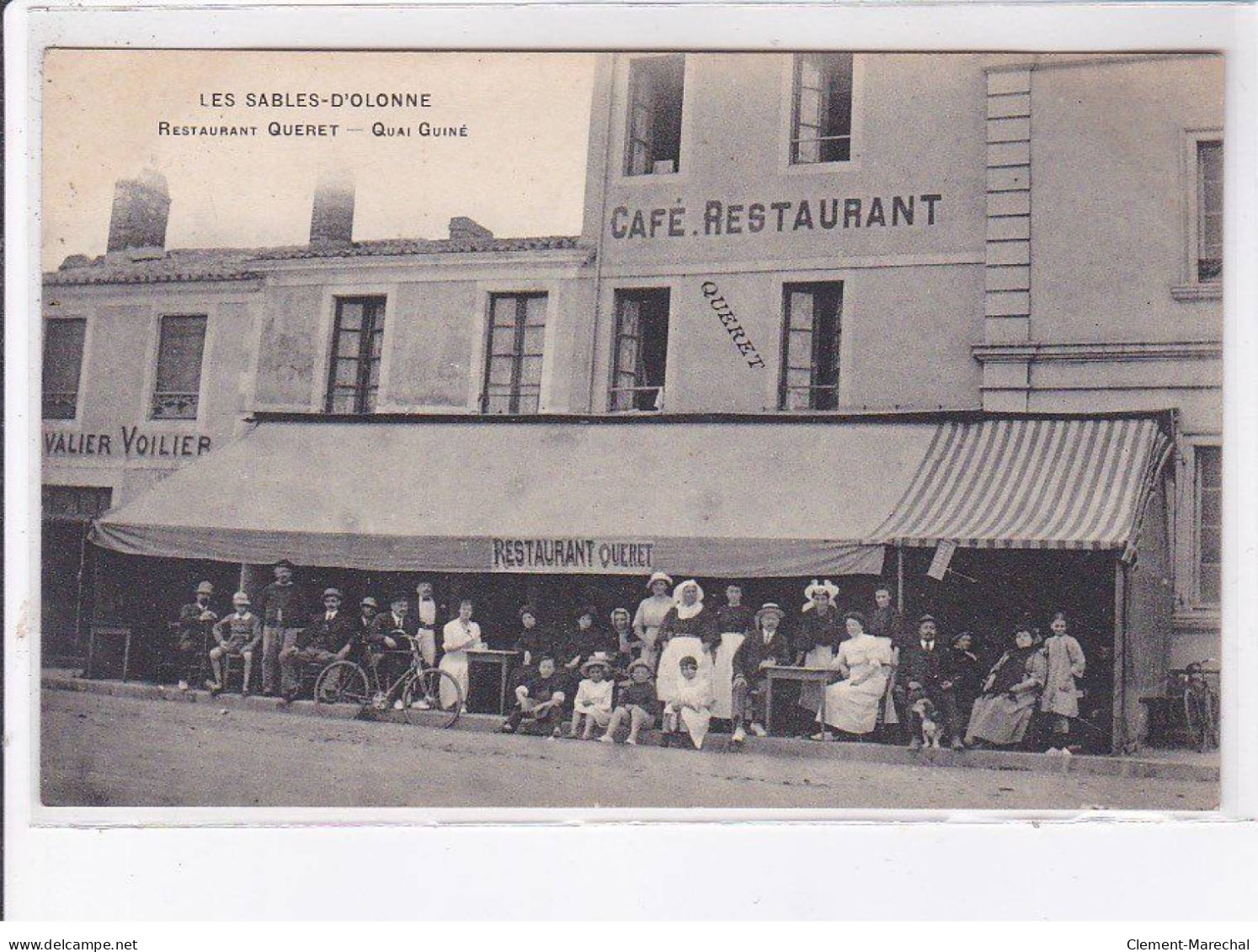 SABLES D'OLONNE: Restaurant Queret, Quai Guiné, Café - Très Bon état - Sables D'Olonne
