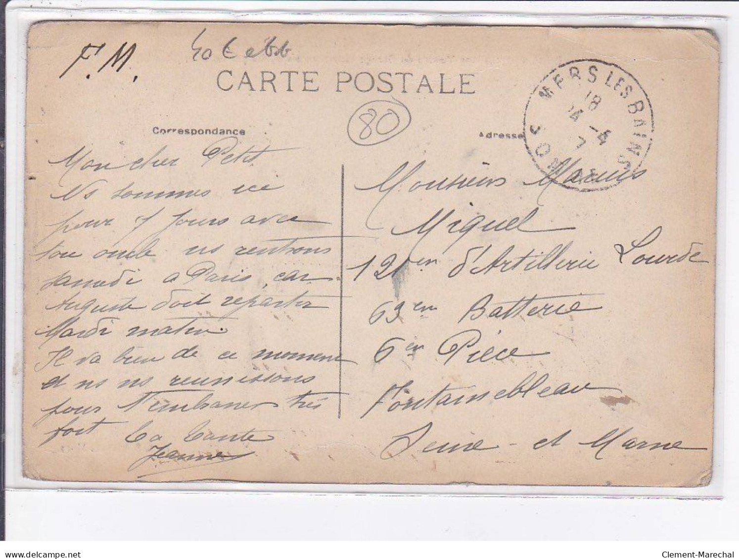 MERS: 16 Mars 1914 Une Voiture Du Garage Lhermeront Surprise Par Les Eaux Place Lefort - état - Sonstige & Ohne Zuordnung