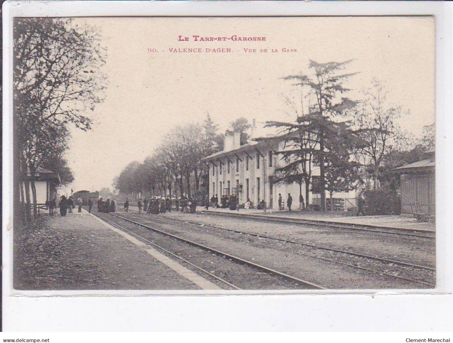 VALENCE-D'AGEN: Vue De La Gare - Très Bon état - Other & Unclassified