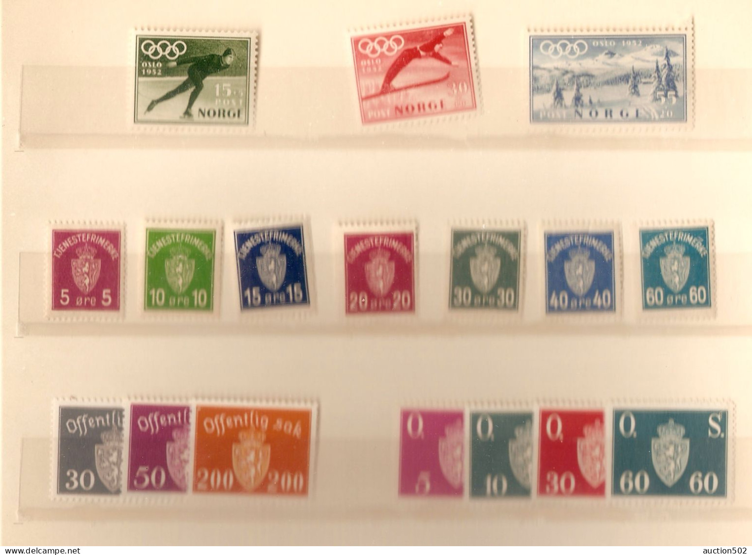 Norway Stamps 1950 ** - Unused Stamps