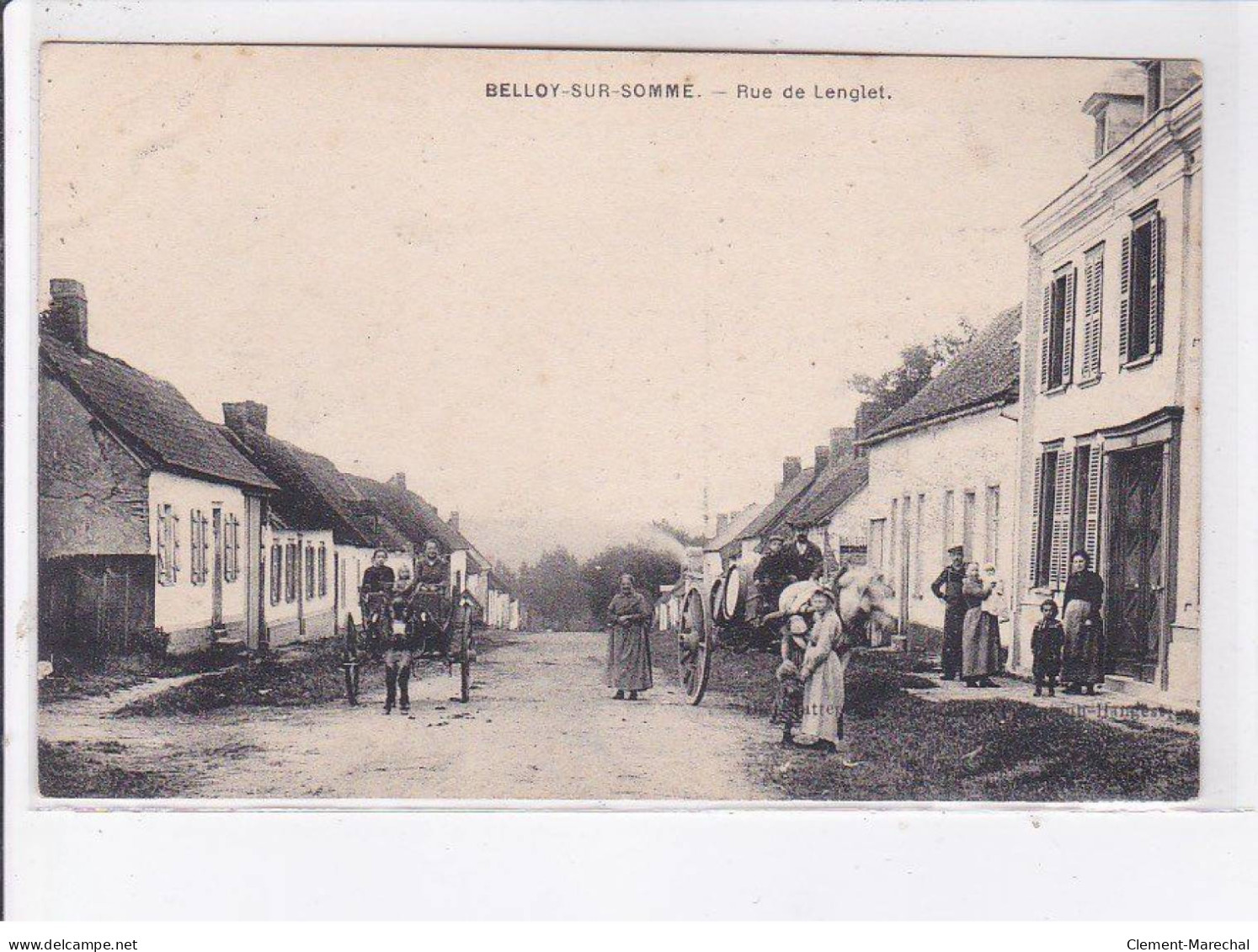 BELLOY-sur-SOMME: Rue De Lenglet - Très Bon état - Autres & Non Classés