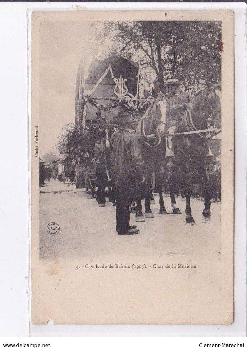 BRIOUX: Cavalcade De Brioux, Char De La Musique - état - Brioux Sur Boutonne