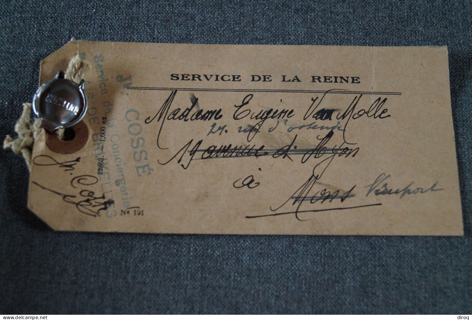 Courrier de la Reine Elisabeth + livre,David Copperfield,1949 offert par la Reine,Documents et cachet de cire,23,5/16 Cm