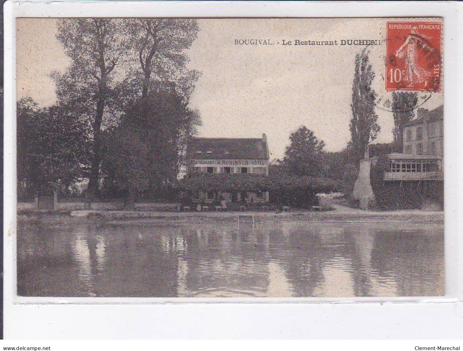 BOUGIVAL: Le Restaurant A. Robinson, Hôtel - Très Bon état - Andere & Zonder Classificatie