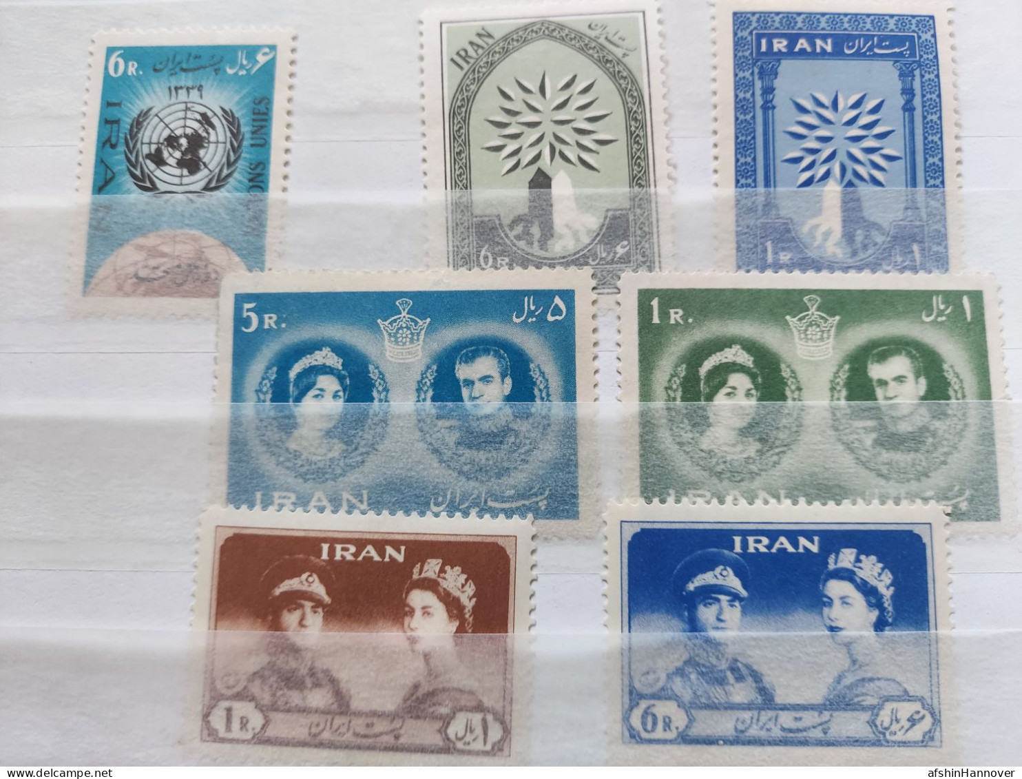 Iran Shah Pahlavi Shah تمام تمبرهای  سال ۱۳۳۹ Commemorative Stamps Issued In Year 1339 (21/3/1960-20/3/1961) - Irán