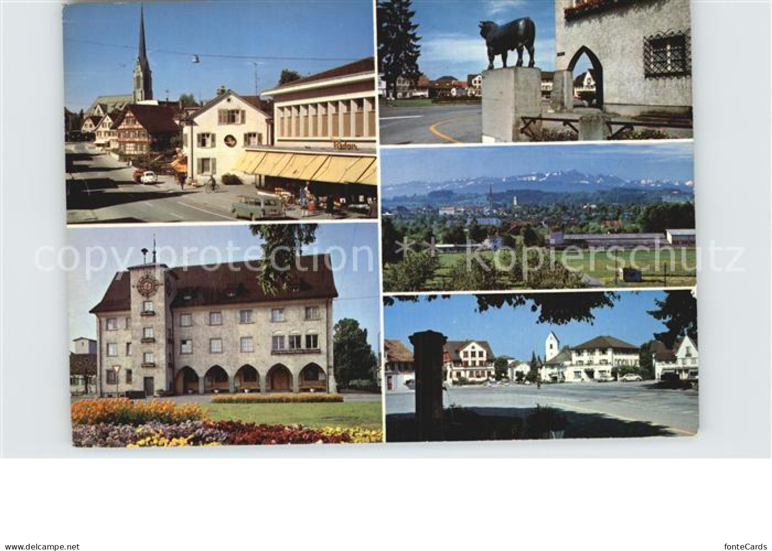 12589148 Amriswil TG Rathaus Platz Panorama  Amriswil - Autres & Non Classés