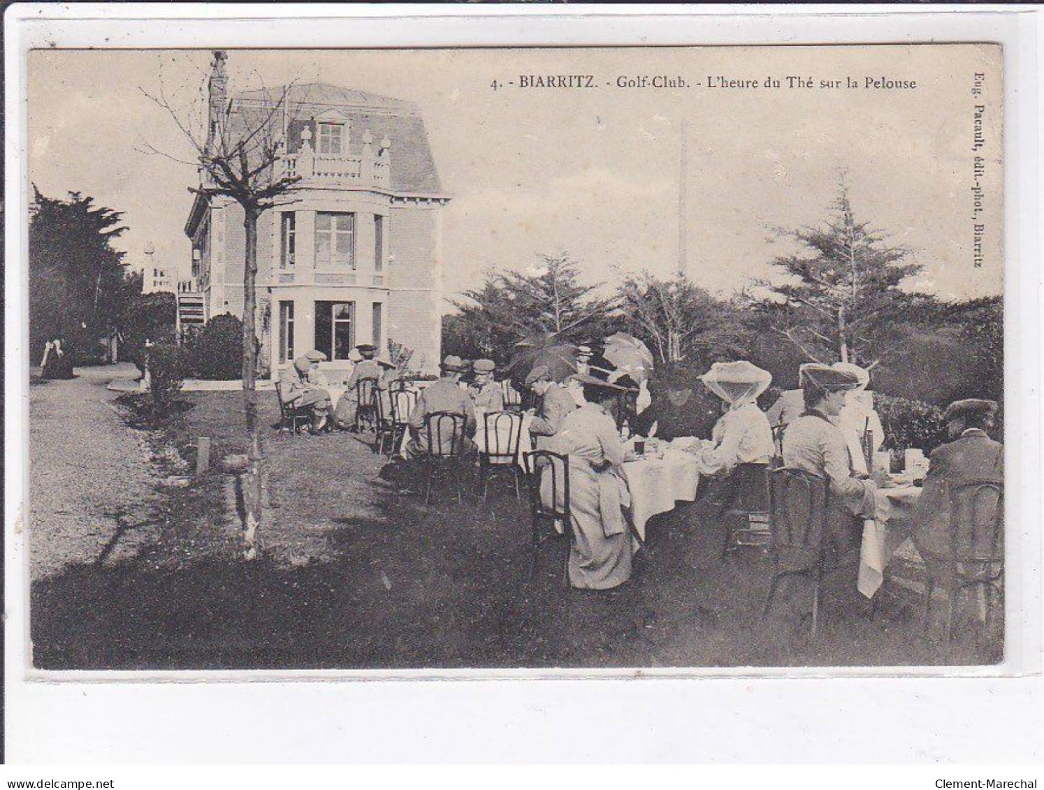 BIARRITZ: Golf-club, L'heure Du Thé Sur La Pelouse - Très Bon état - Biarritz